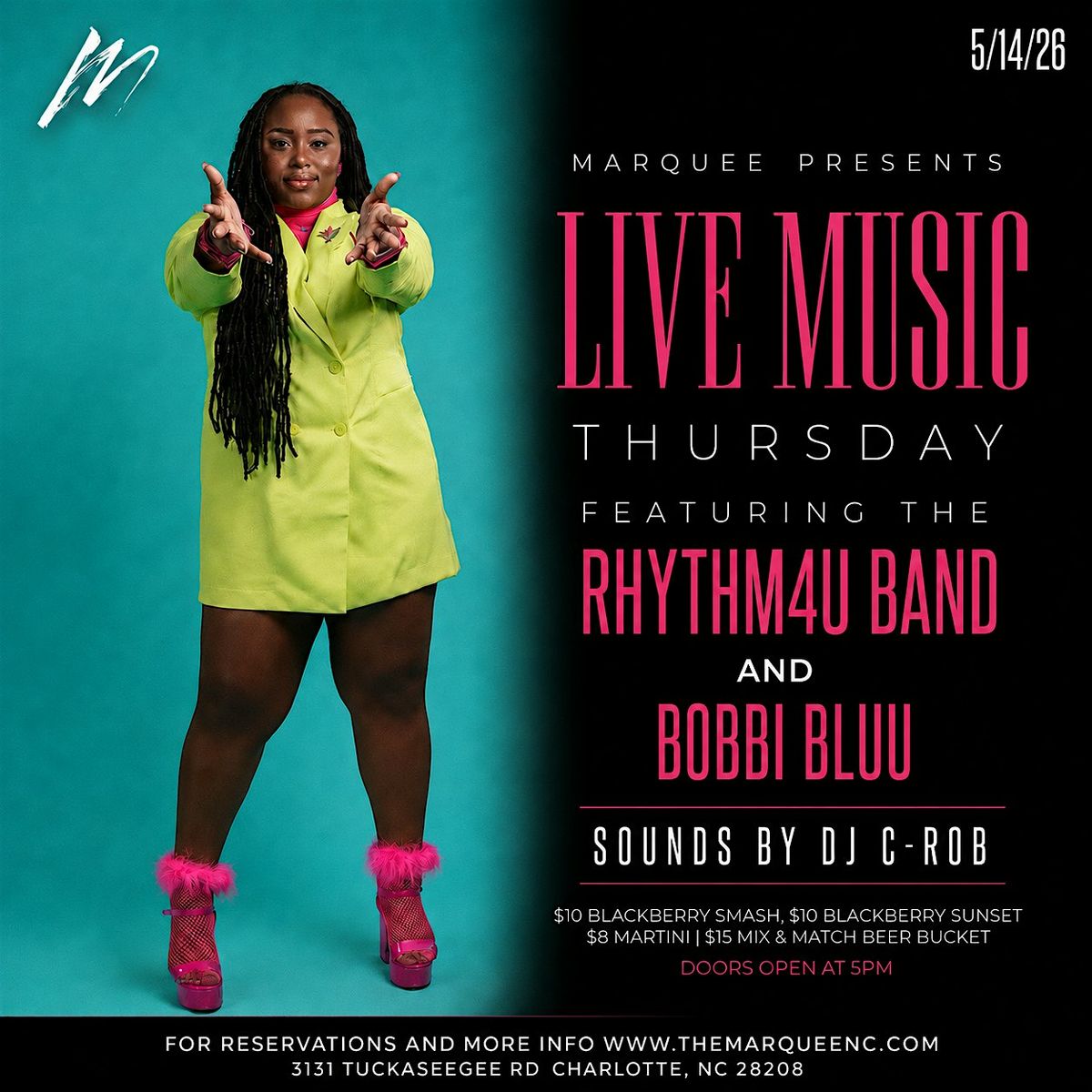 Live Music Thursday at Marquee Charlotte
