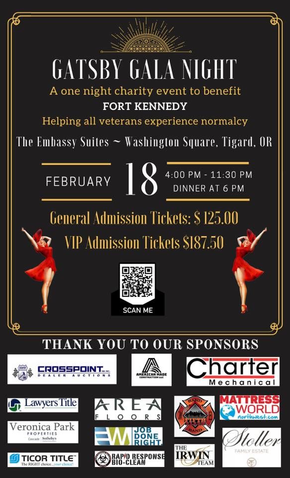 2023 Fort Kennedy Great Gatsby Gala Embassy Suites by Hilton Portland