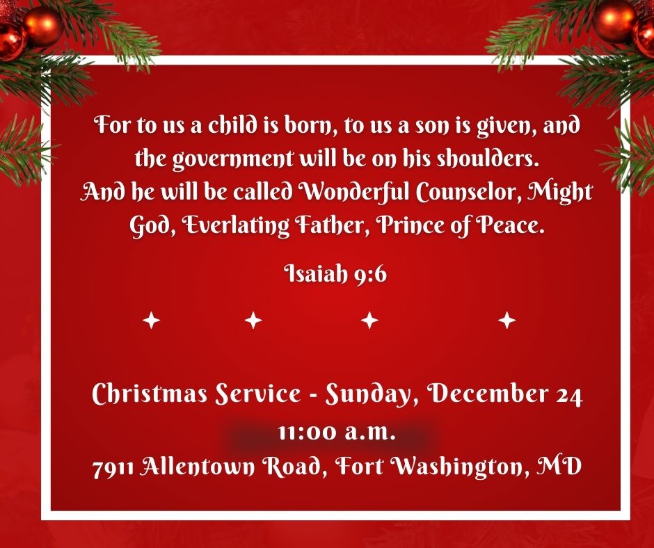 Christmas Service 7911 Allentown Rd, Fort Washington, MD 207441744