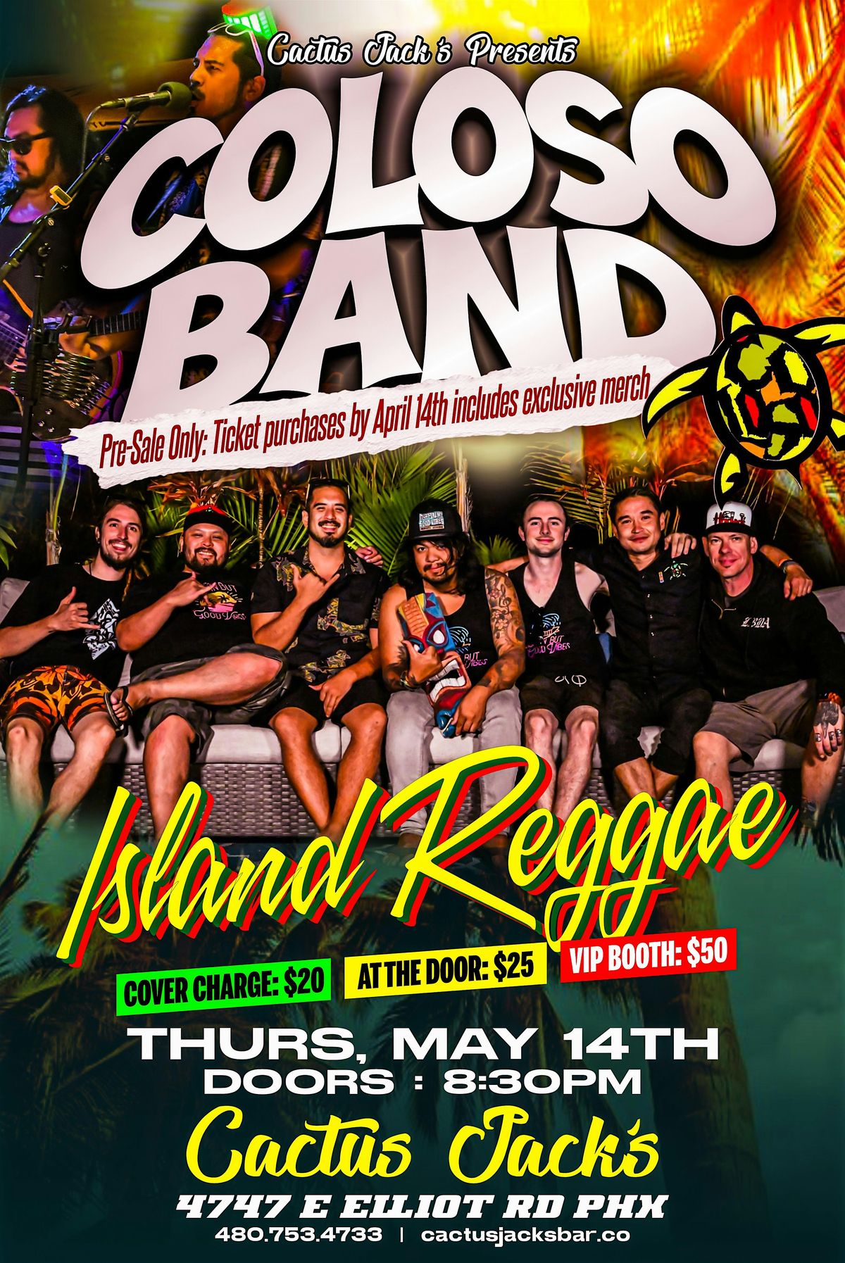 Coloso Band @ Cactus Jacks Thursday 5\/14