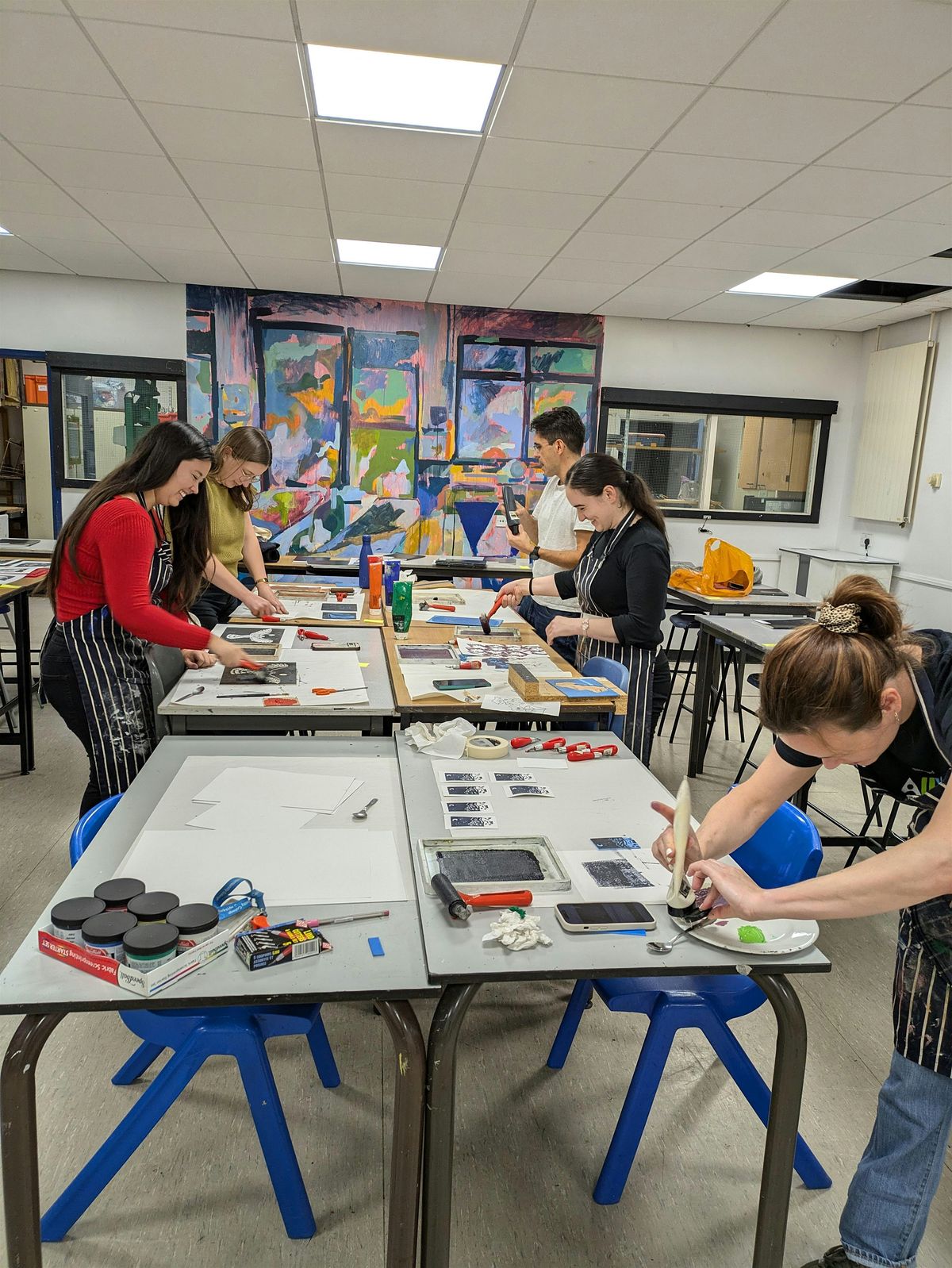 Christmas Card Block Printing Workshop