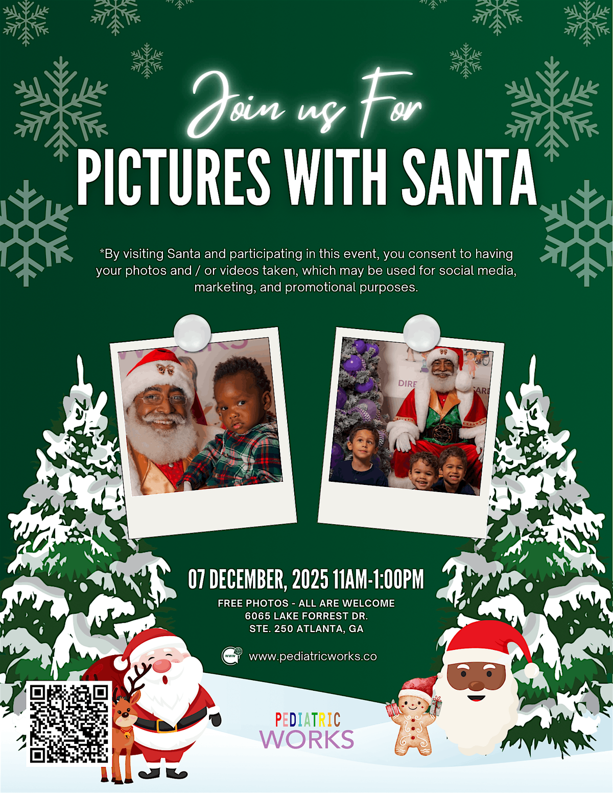 Pictures With Santa at Pediatrics Works