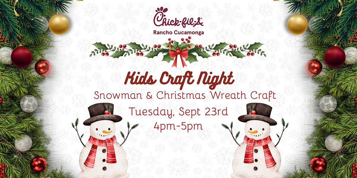Kids Craft Night, December 16th