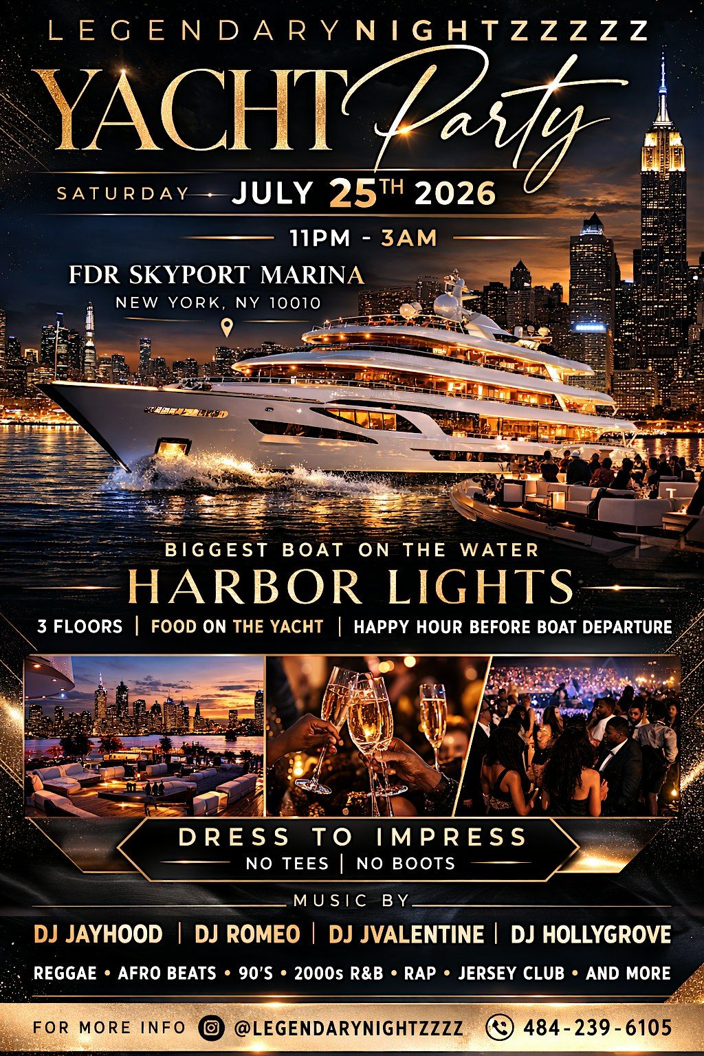 LEGENDARYNIGHTZZZZ YACHT PARTY