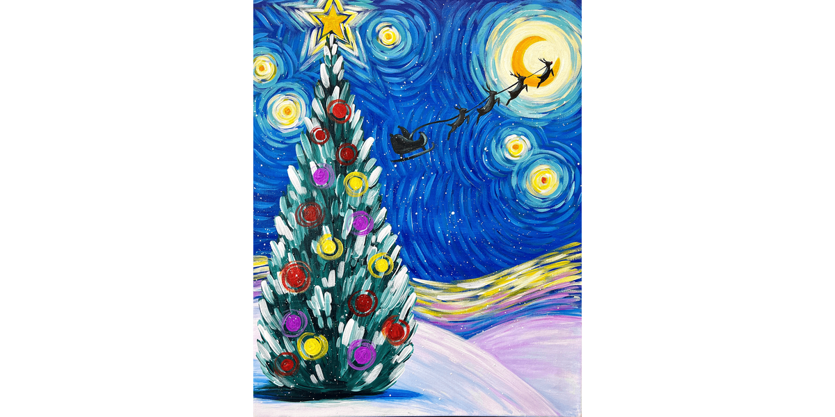 Van Gogh's Starry Christmas Eve - Paint and Sip in Fishkill | Classpop!\u2122