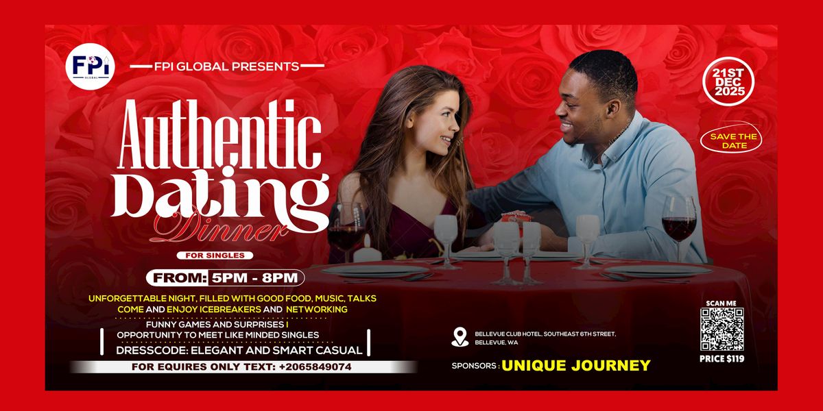 FPI GLOBAL Presents Authentic Dating Dinner for Singles.