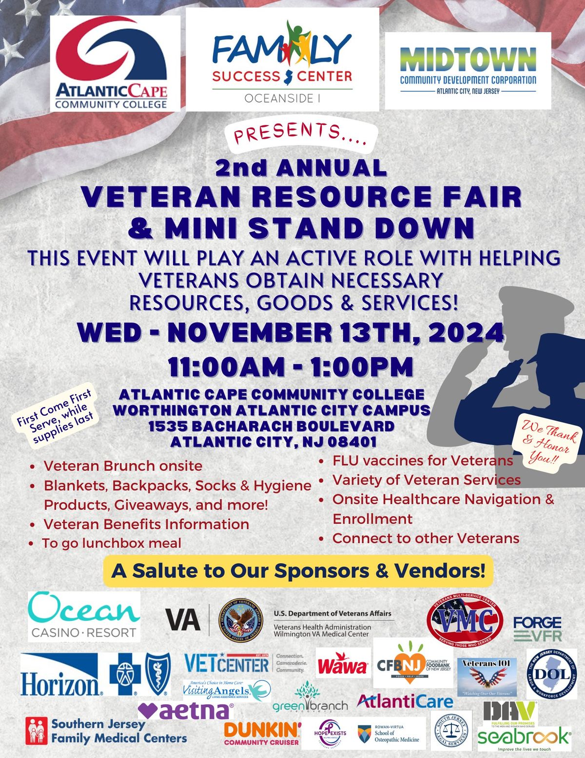 Veteran Resource Fair & Mini Stand Down Atlantic Cape Community