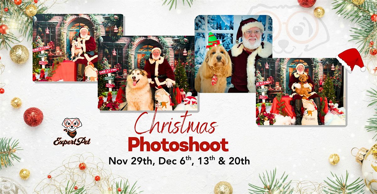 Holiday Pet Photos with Santa in San Francisco