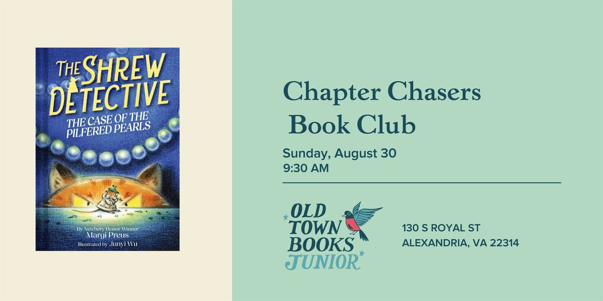 August Chapter Chasers Book Club: THE SHREW DETECTIVE