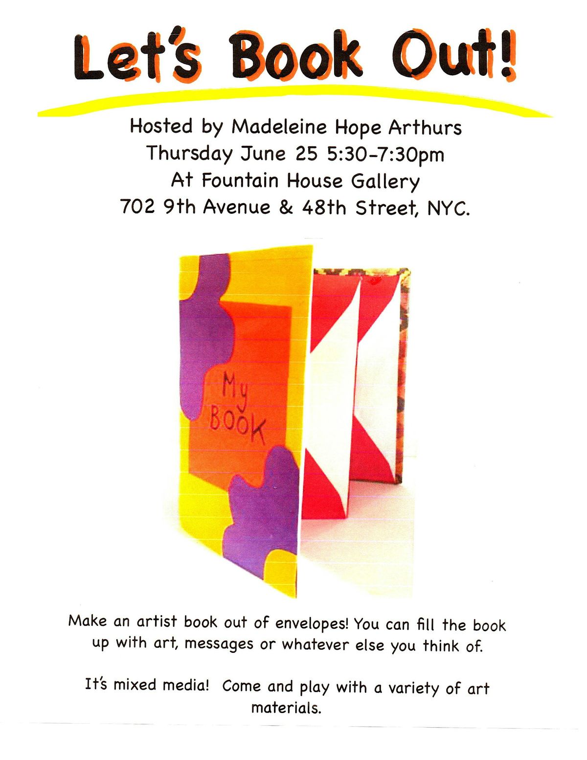\u2728 Make an artist book from envelopes \u2013 Artist-Led Workshop \u2728