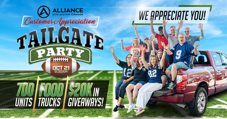 Longview Customer Appreciation Tailgate Party Alliance Auto Auction