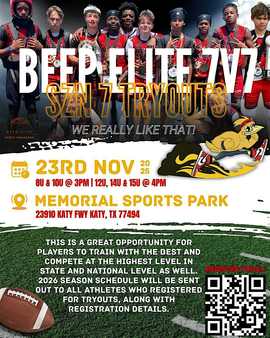 NEW DATE -  Beep Elite 7v7 SZN 7 Try-Outs