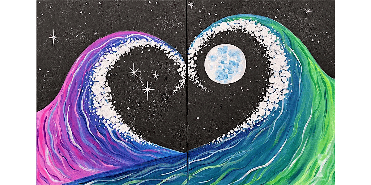 Love in the Waves - Date Night - Paint and Sip in San Antonio | Classpop!\u2122