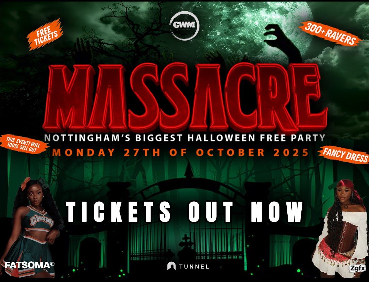 MASSACRE Halloween Free Party | GWM ENT