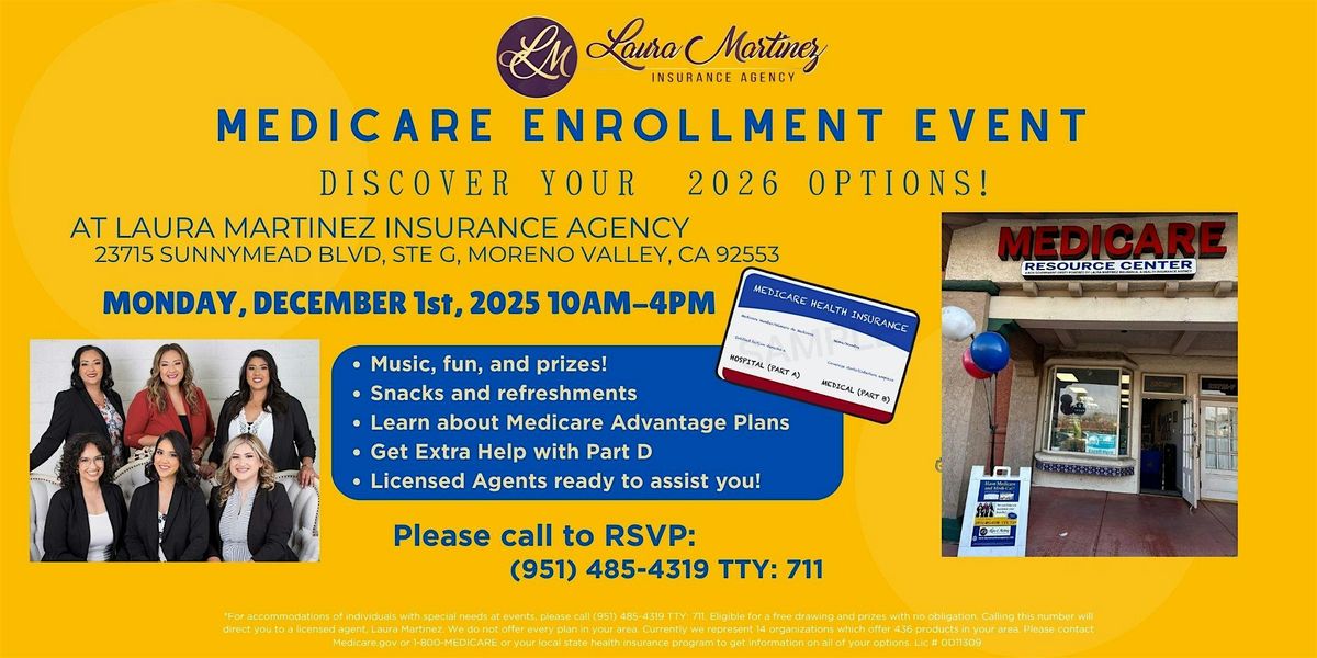 Medicare Enrollment Event - Discover your 2026 options!