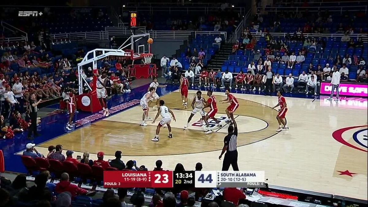 South Alabama Jaguars at Louisiana Ragin' Cajuns Mens Basketball