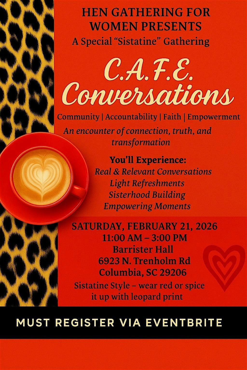 HEN GATHERING FOR WOMEN C.A.F.E. CONVERSATIONS 2.0