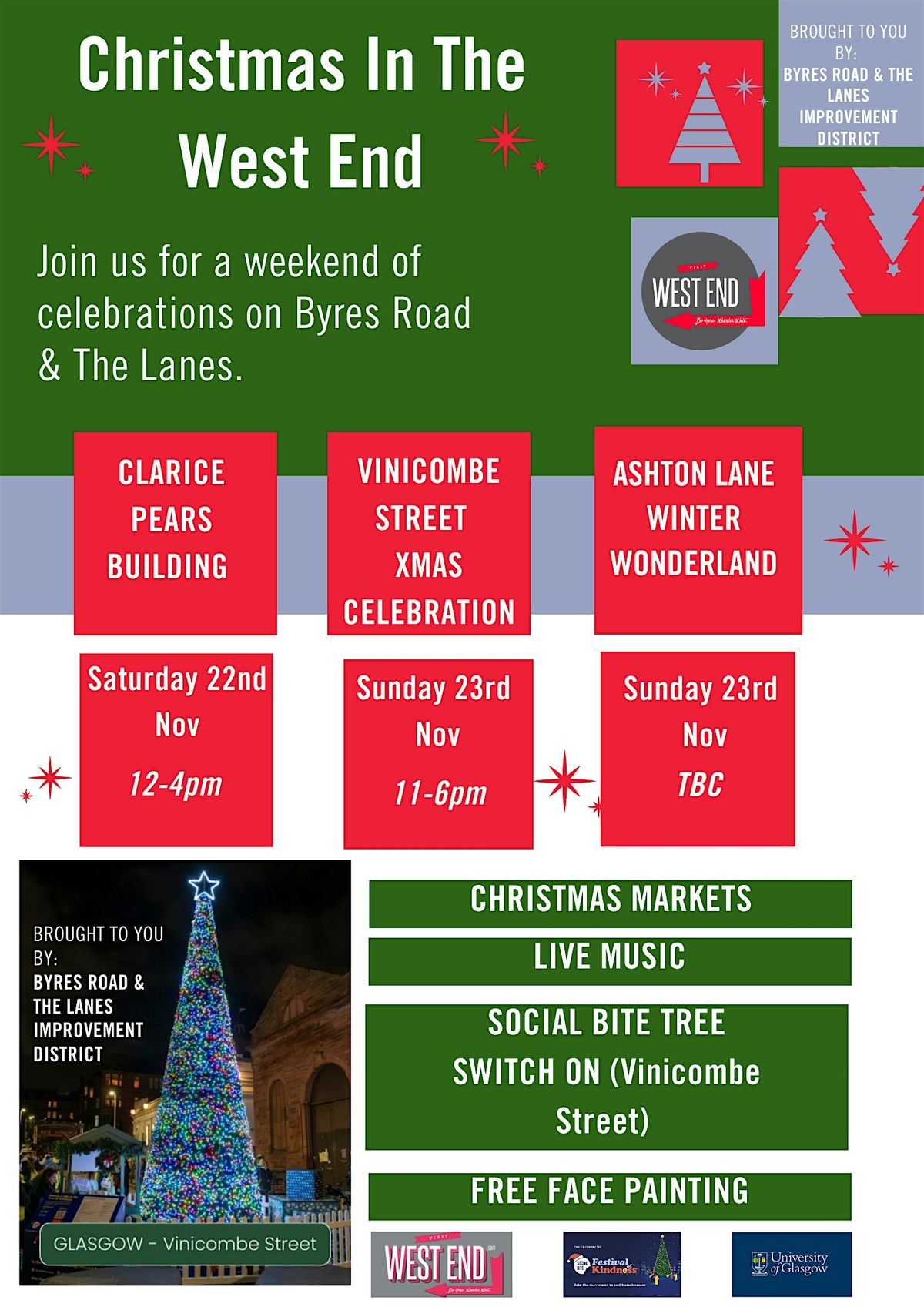 Byres Road & Lanes Christmas Celebration!