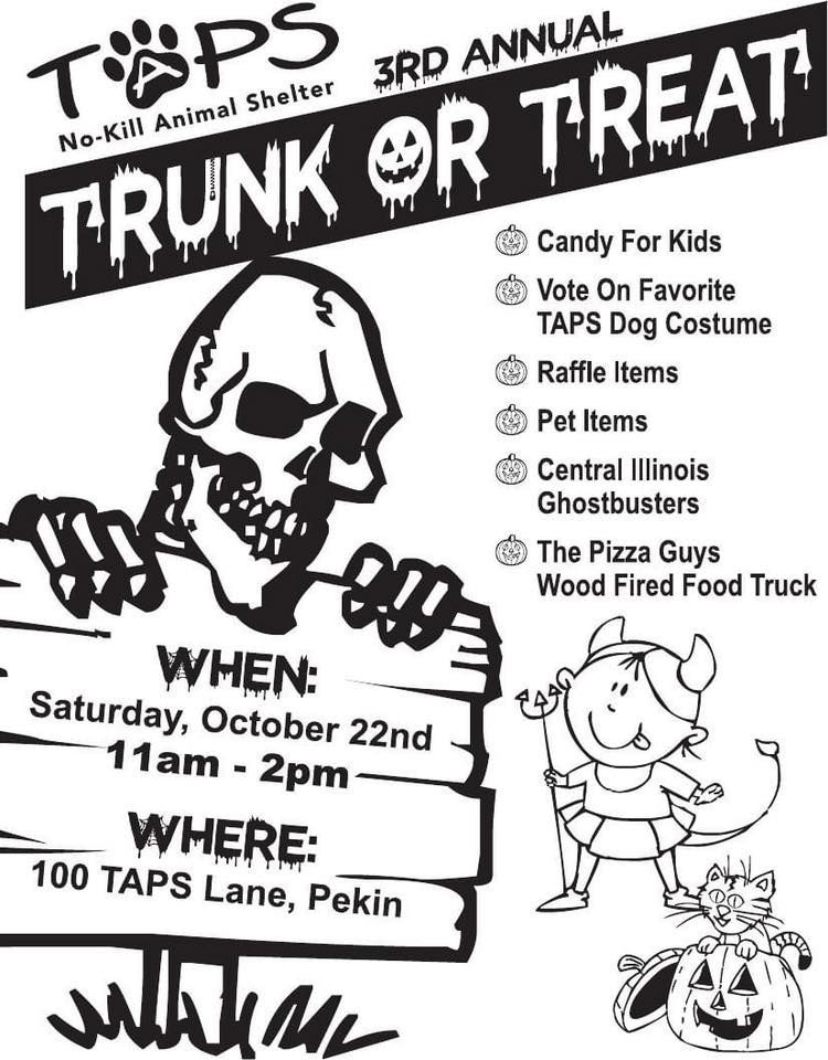 Taps 3rd annual trunk or treat T.A.P.S., Pekin, IL October 22, 2022