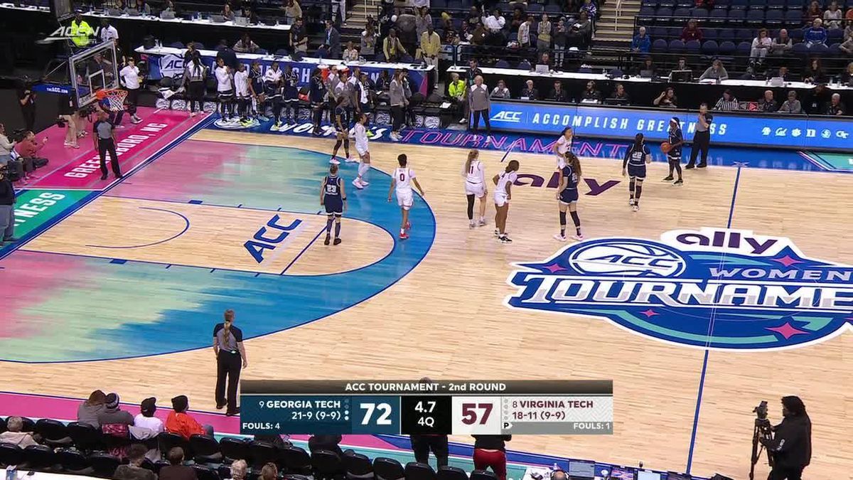 Georgia Tech Yellow Jackets at Virginia Tech Hokies Womens Basketball at Cassell Coliseum