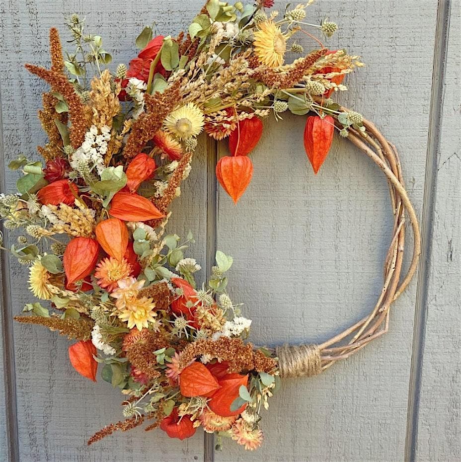 Dried Flower Wreath Workshop at Pono Bowl