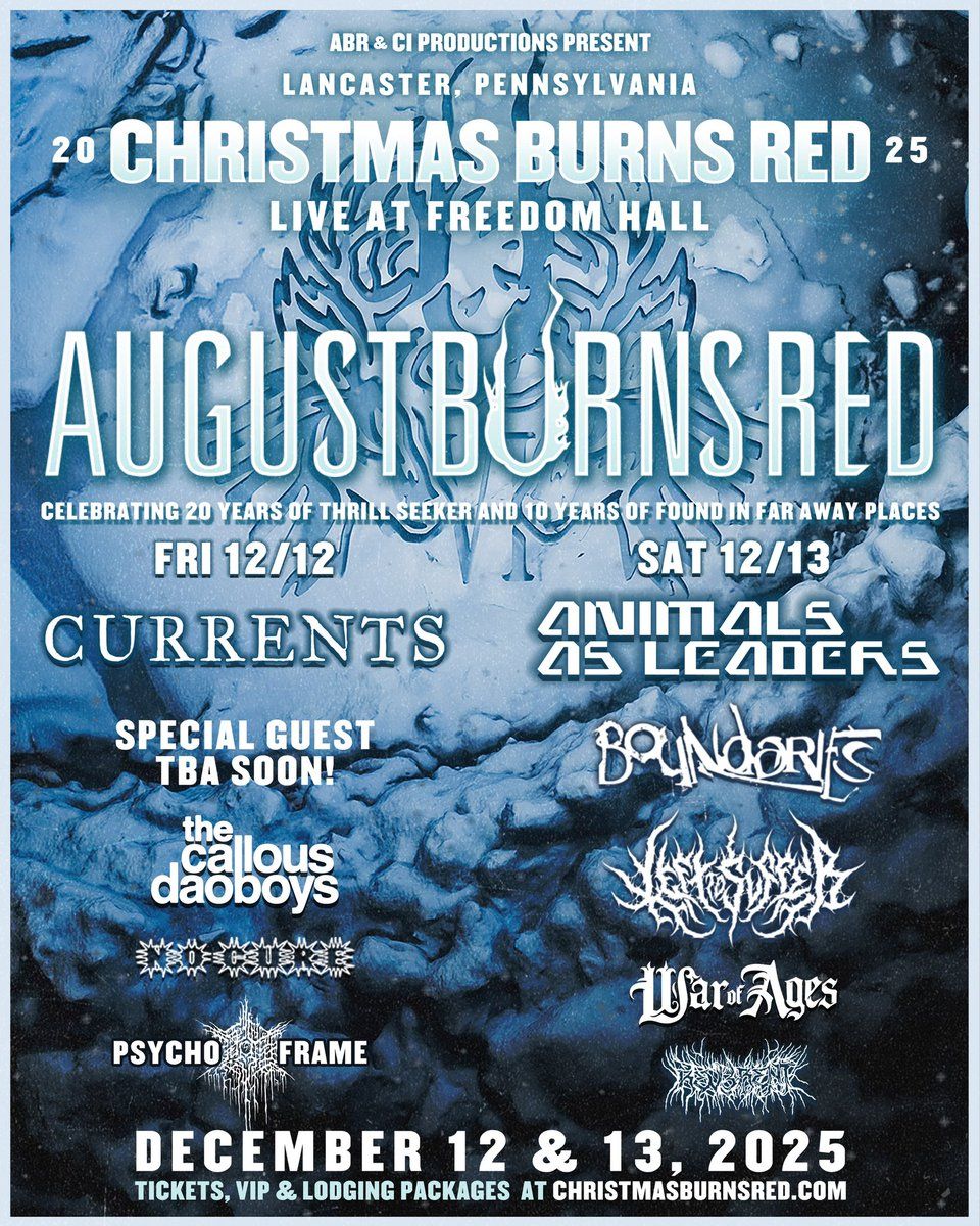 August Burns Red at Nevermore Hall