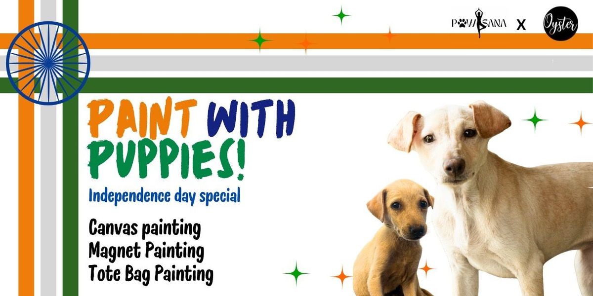 Paint with Puppies Independence Day Special