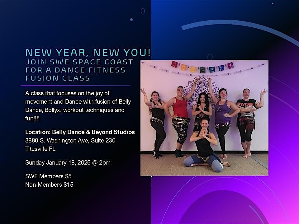 SWE Space Coast: New Year, New You, Dance Fitness Fusion Class