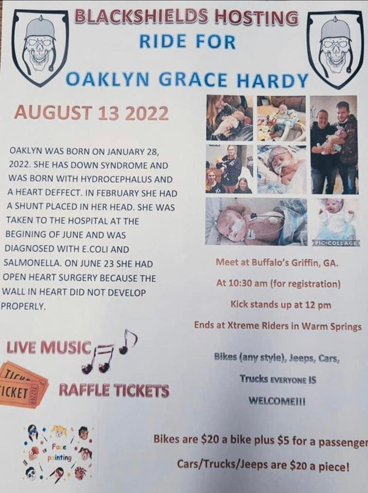 Black Shields RC Ride For Oaklyn Grace Hardy