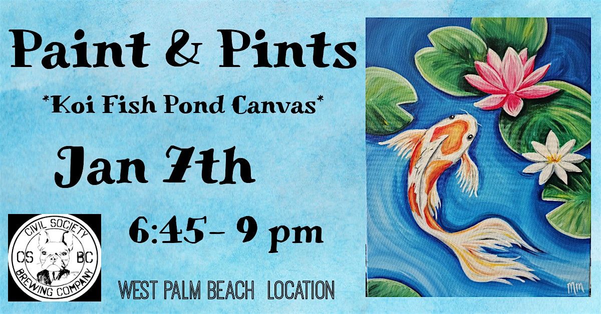 Koi Fish Paint Night