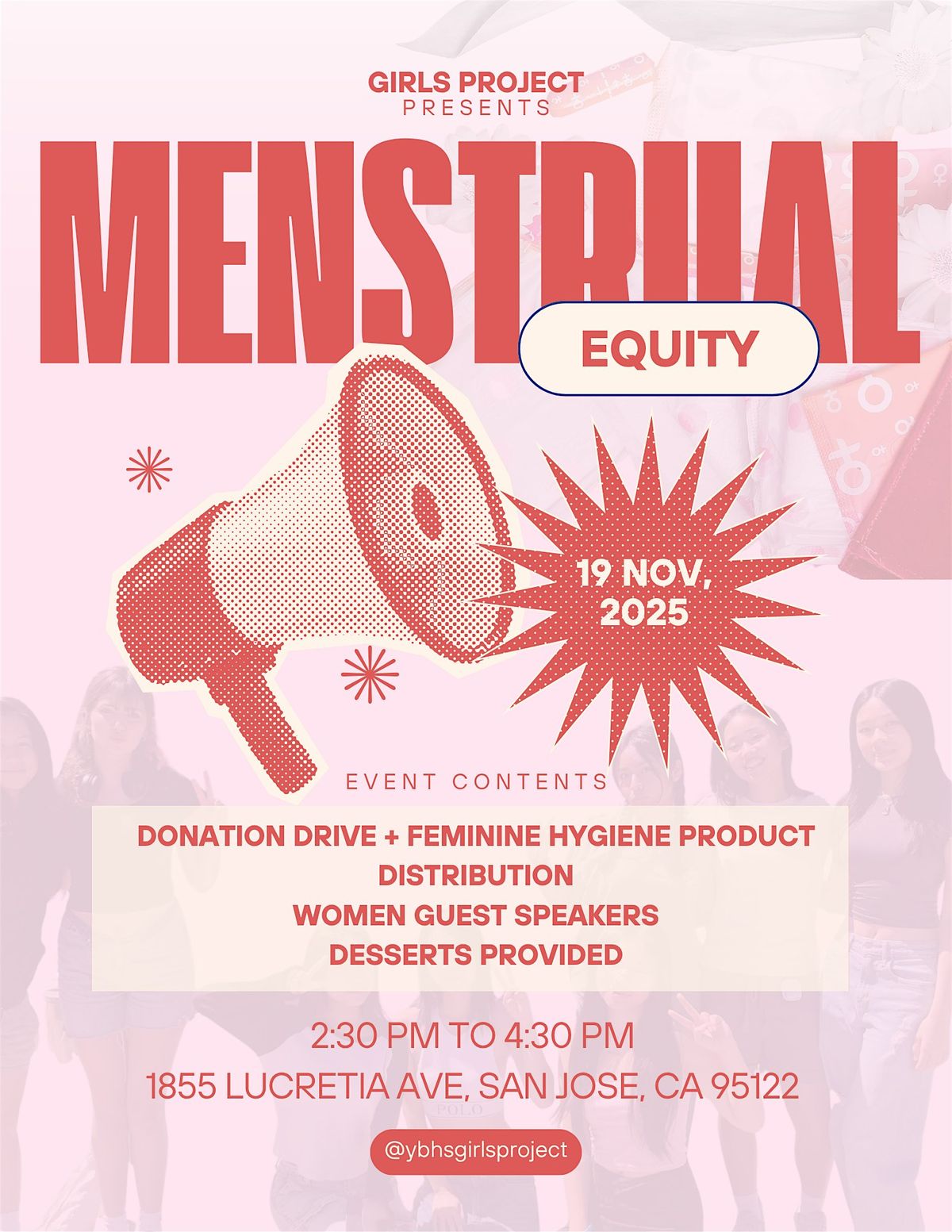 Menstrual Equity Event + FREE Feminine Hygiene Product Distribution