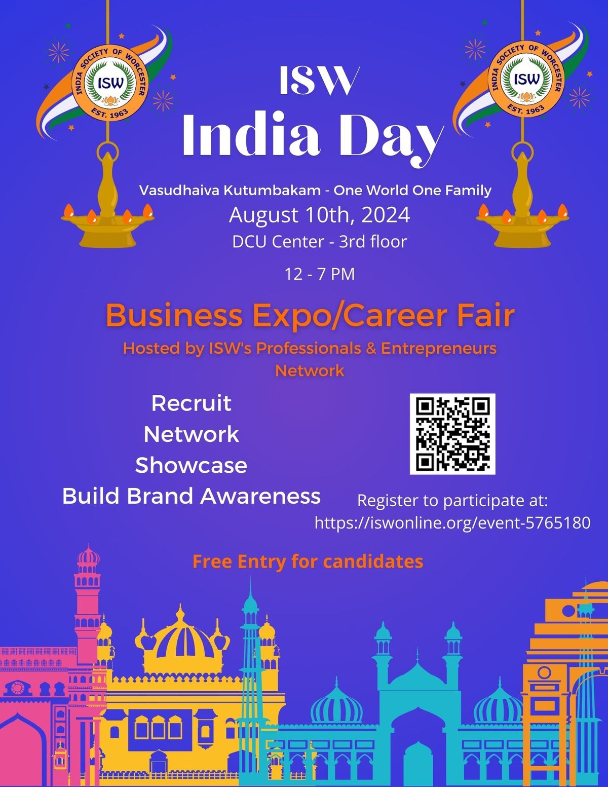 Business Expo & Career Fair at India Day 2024 DCU Center, Worcester