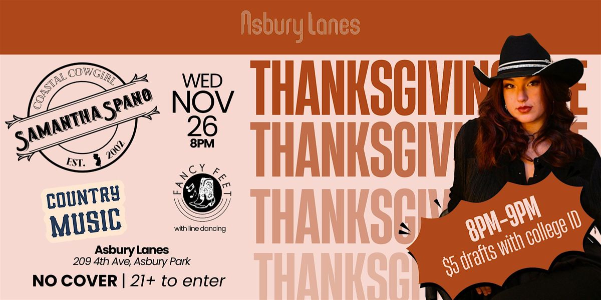 THANKSGIVING EVE | LIVE Country MUSIC | Samantha Spano Band | Line-Dancing