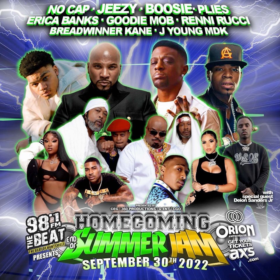 Homecoming Summer Jam | The Orion Amphitheater, Huntsville, AL ...