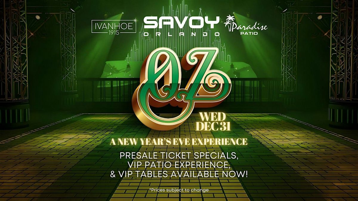 New Year's Eve at Savoy Orlando!