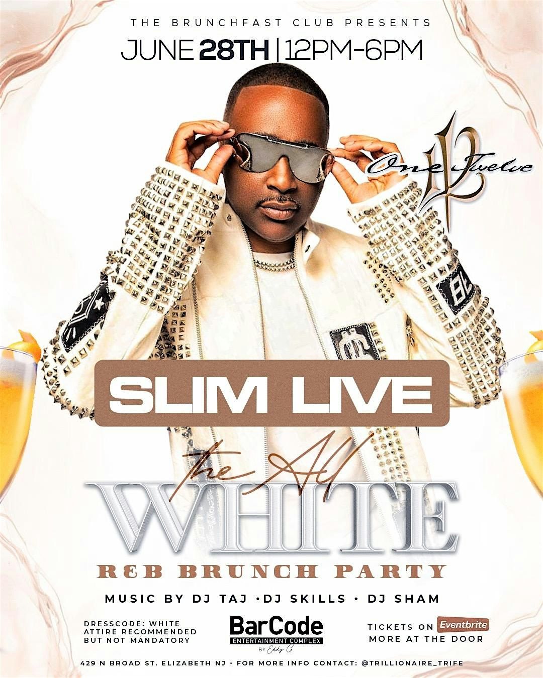 All White R&B Brunch Party w\/ Slim from 112