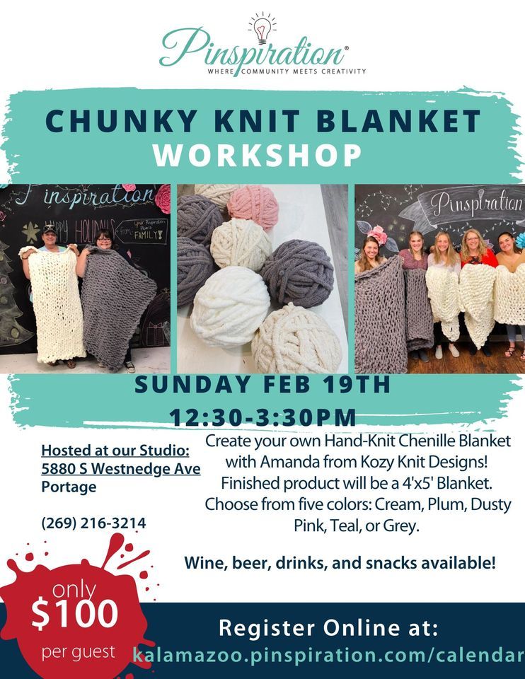 Chunky Blanket Pinspiration Kalamazoo, Portage, ME