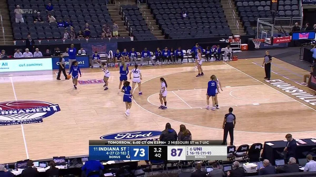 Northern Iowa Panthers at Indiana State Sycamores Mens Basketball