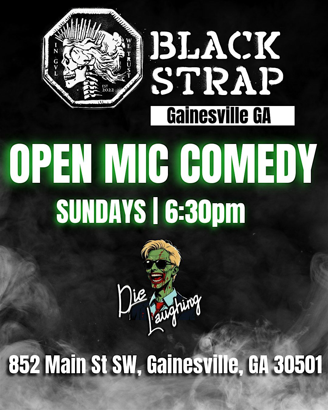 Open Mic Comedy @ Blackstrap Rockhall