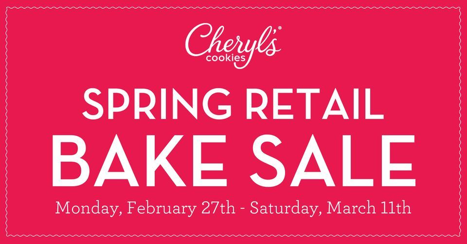 Cheryls Spring Bake Sale 2023 Cheryl's Cookies and Brownies