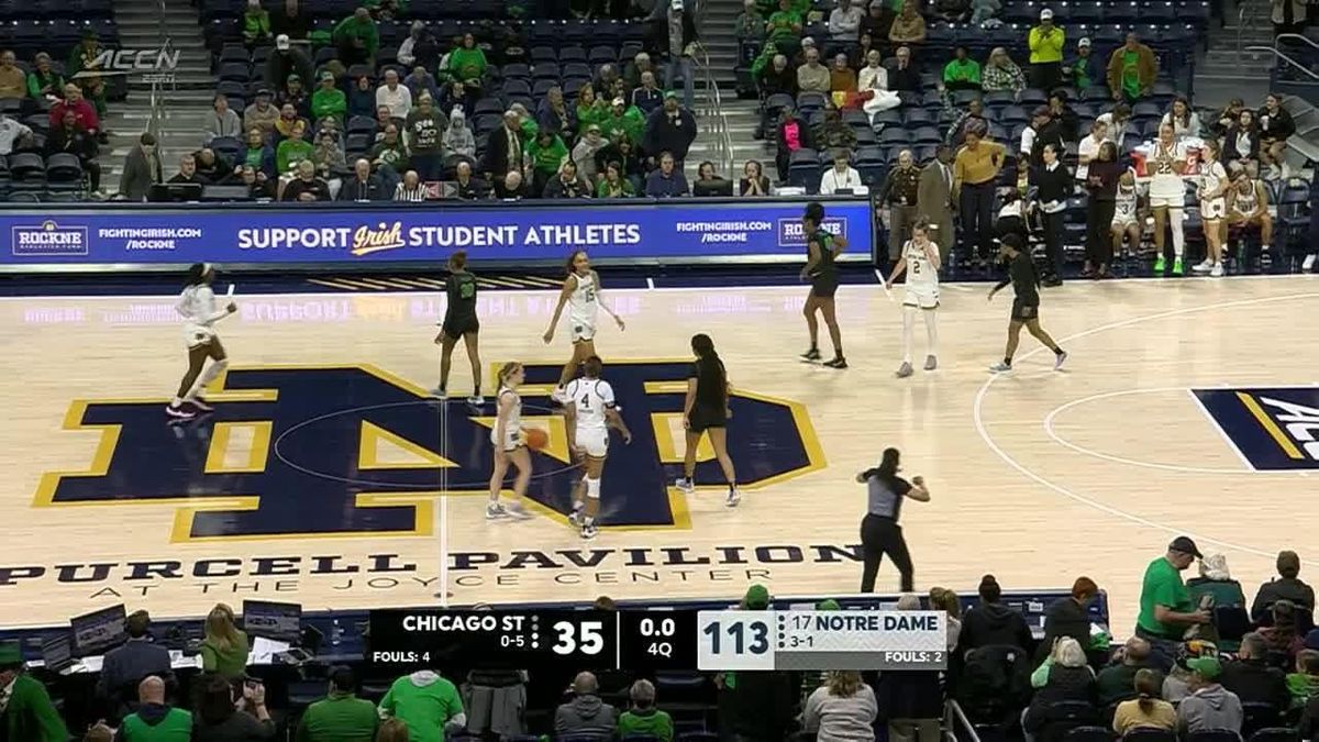 Notre Dame Fighting Irish Women's Basketball vs. Chicago State Cougars