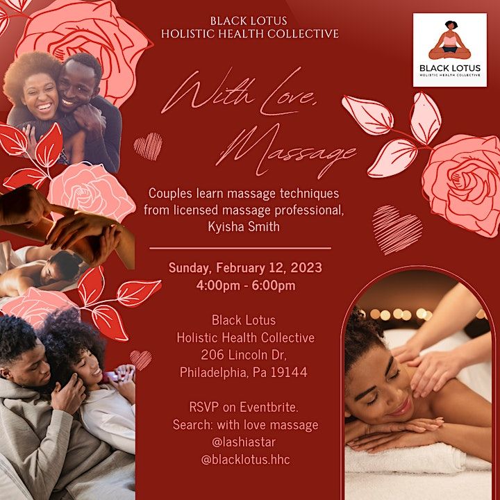 With Love, Massage Black Lotus Holistic Health Collective