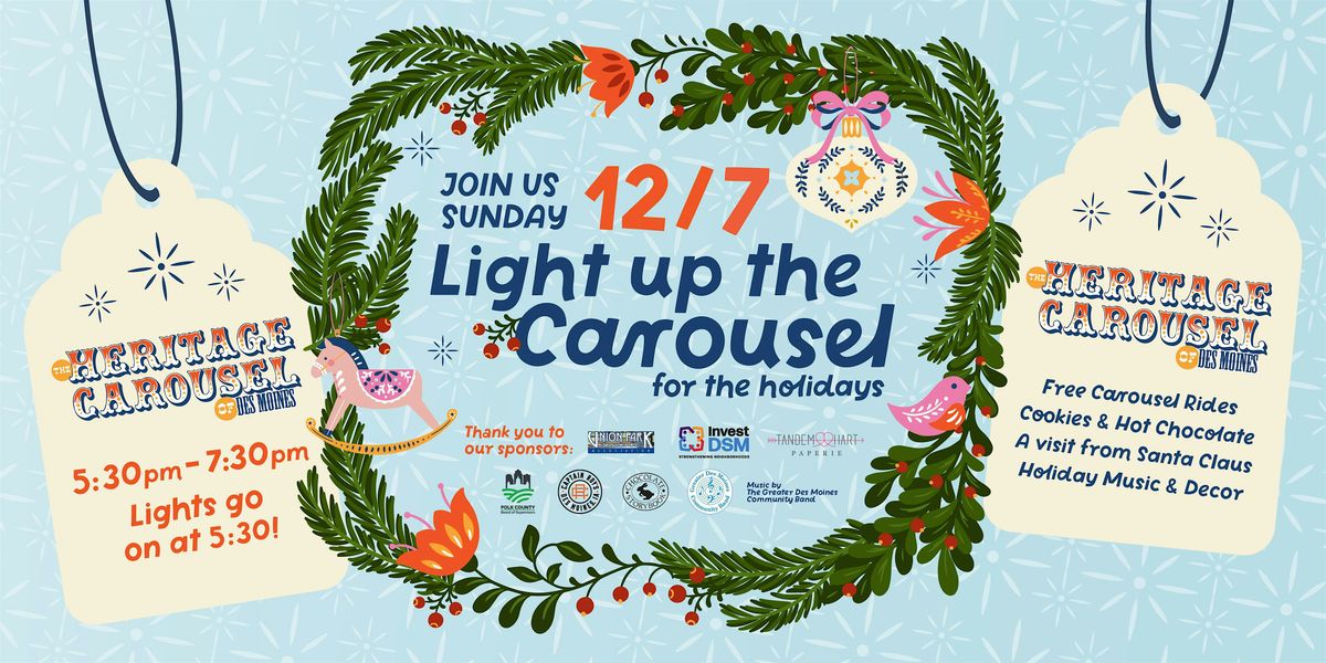 Light up the Carousel for the Holidays