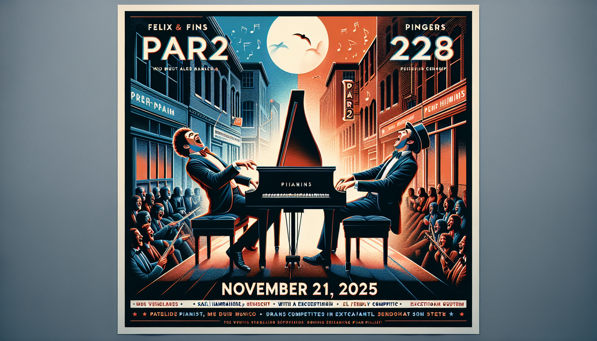 Dueling Pianos: Pianomonium Featuring Felix & Fin at Genesee Theatre