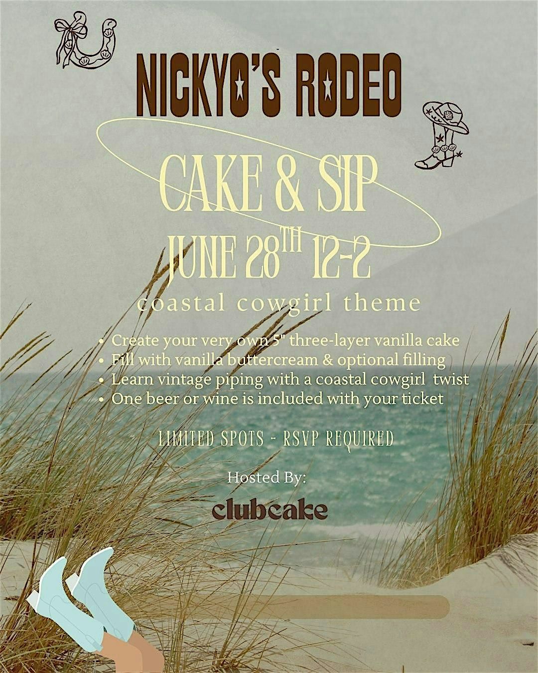 Nickyo's x Club Cake Cake & Sip