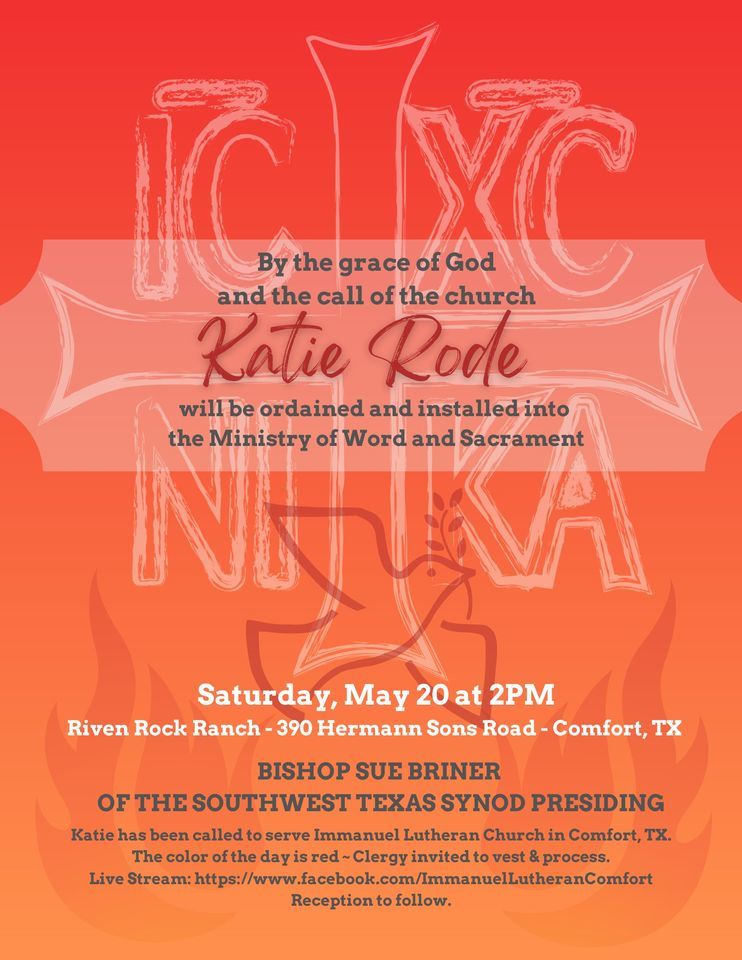 Rite of Ordination to the Ministry of Word and Sacrament of Katie Rode ...