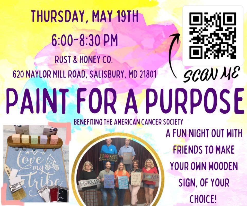 Paint for a Purpose - Relay For Life Paint Nite Fundraiser