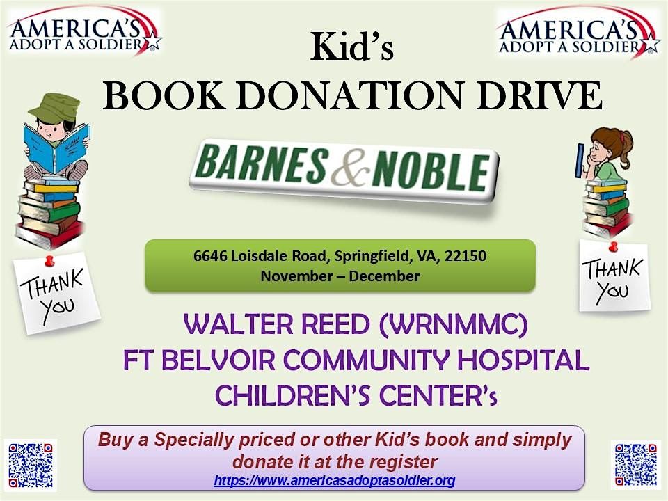 Copy of Kids Book Drive Barnes & Noble