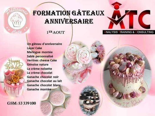 Formation Gateau Anniversaire Analysis Training Consulting Sousse Tu August 1 21