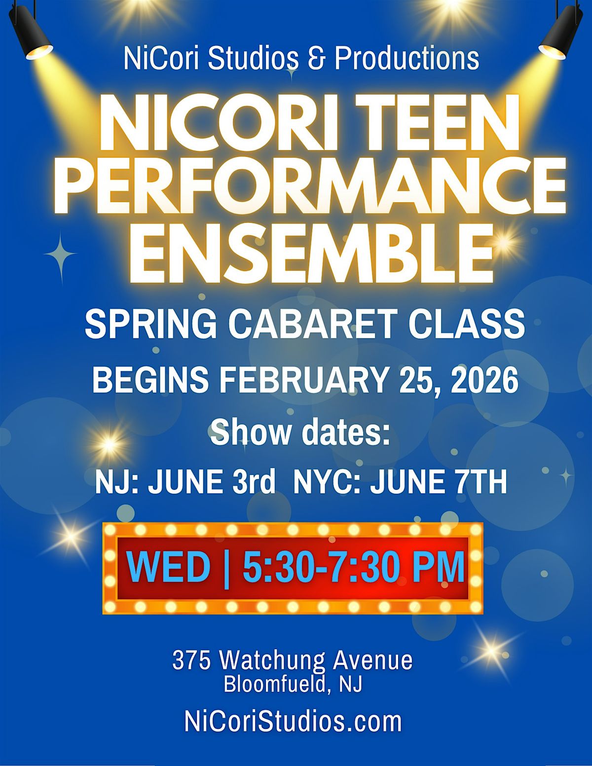 NiCori Teen Cabaret REGISTRATION